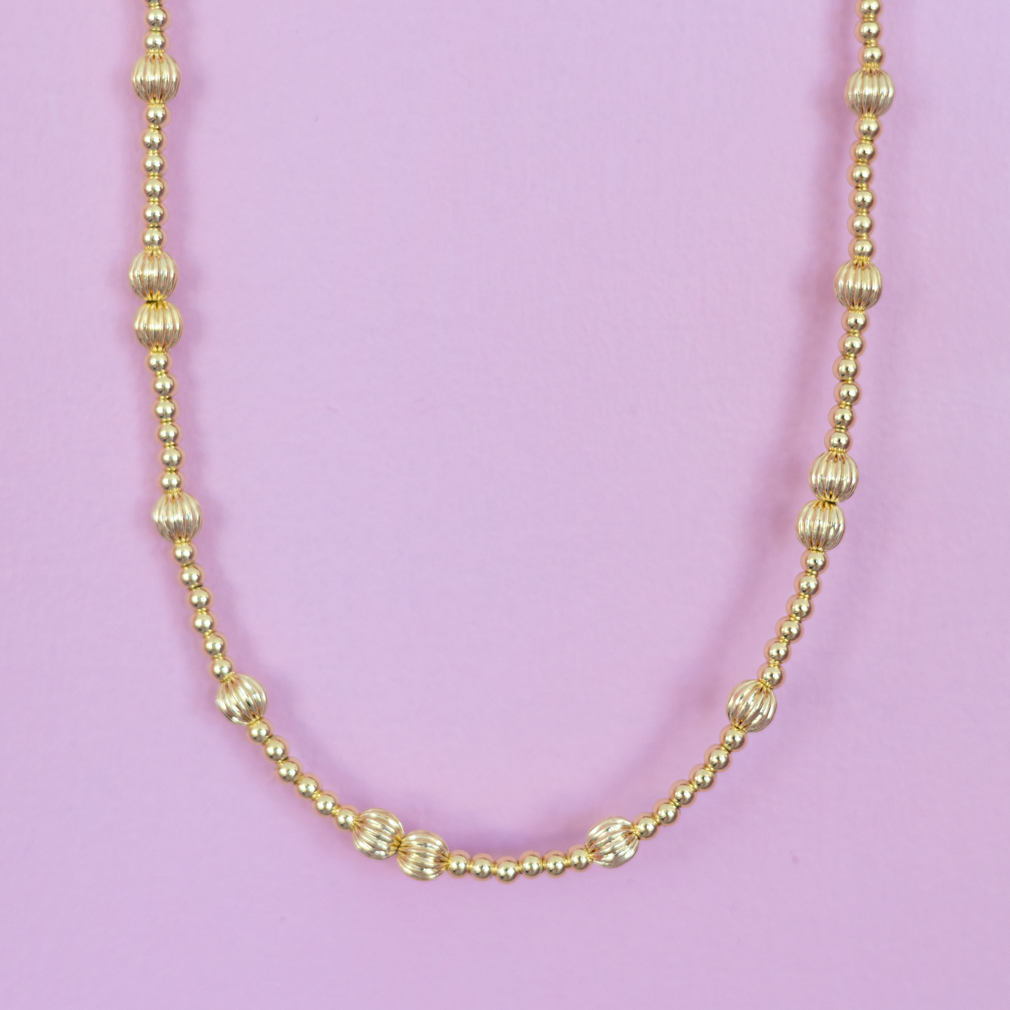 Beaded Gold Chain