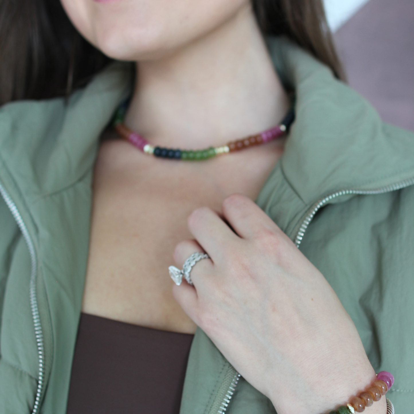 Saturday Stroll Olive Puffer