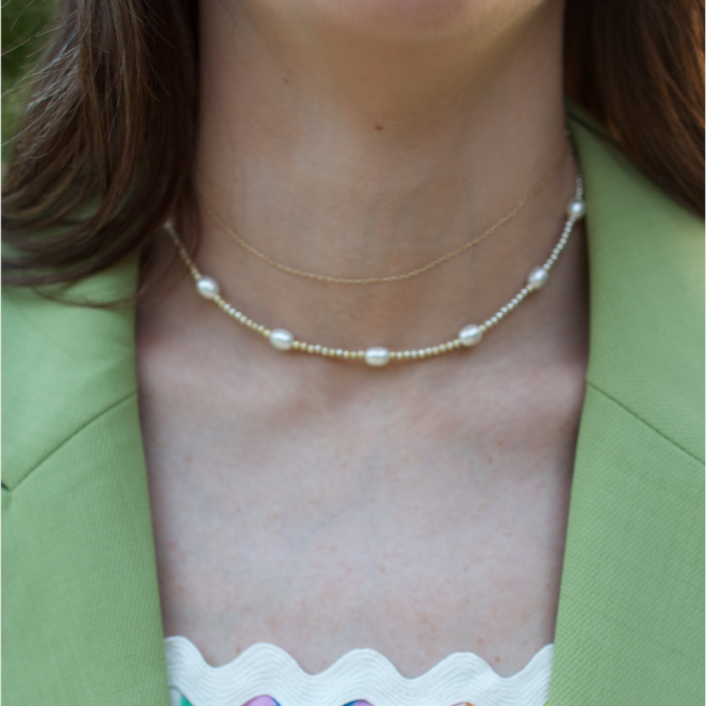 Gold and Pearl Chain