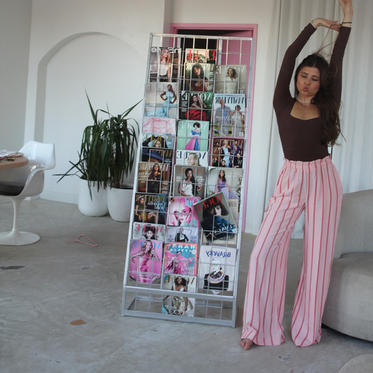 Pinstripe Pink Pants