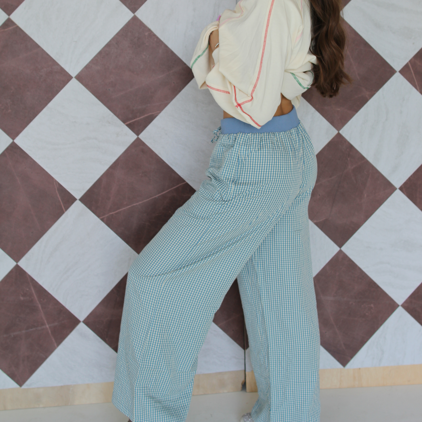 Checkered Charm Pants