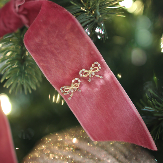 Sparkle Bow earrings STOCKING STUFFER