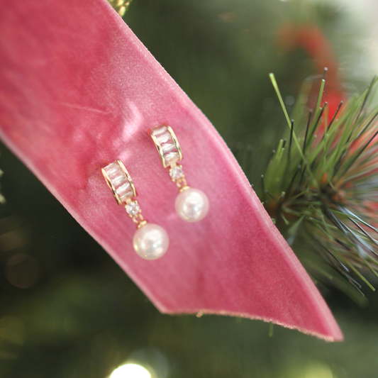 Pearl Drop Earrings STOCKING STUFFER
