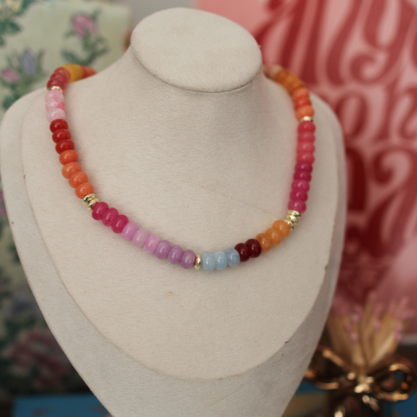 Colorful Beaded Necklaces (multiple variations)