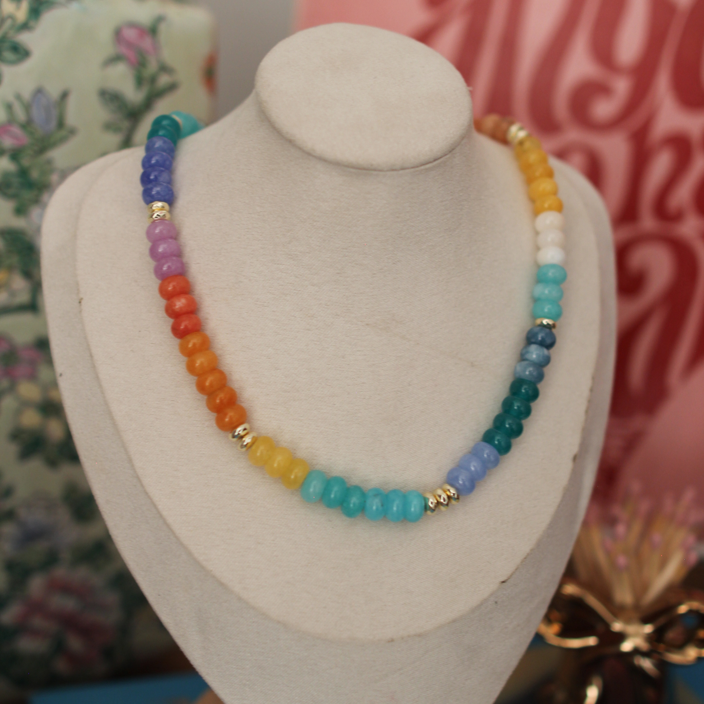 Colorful Beaded Necklaces (multiple variations)