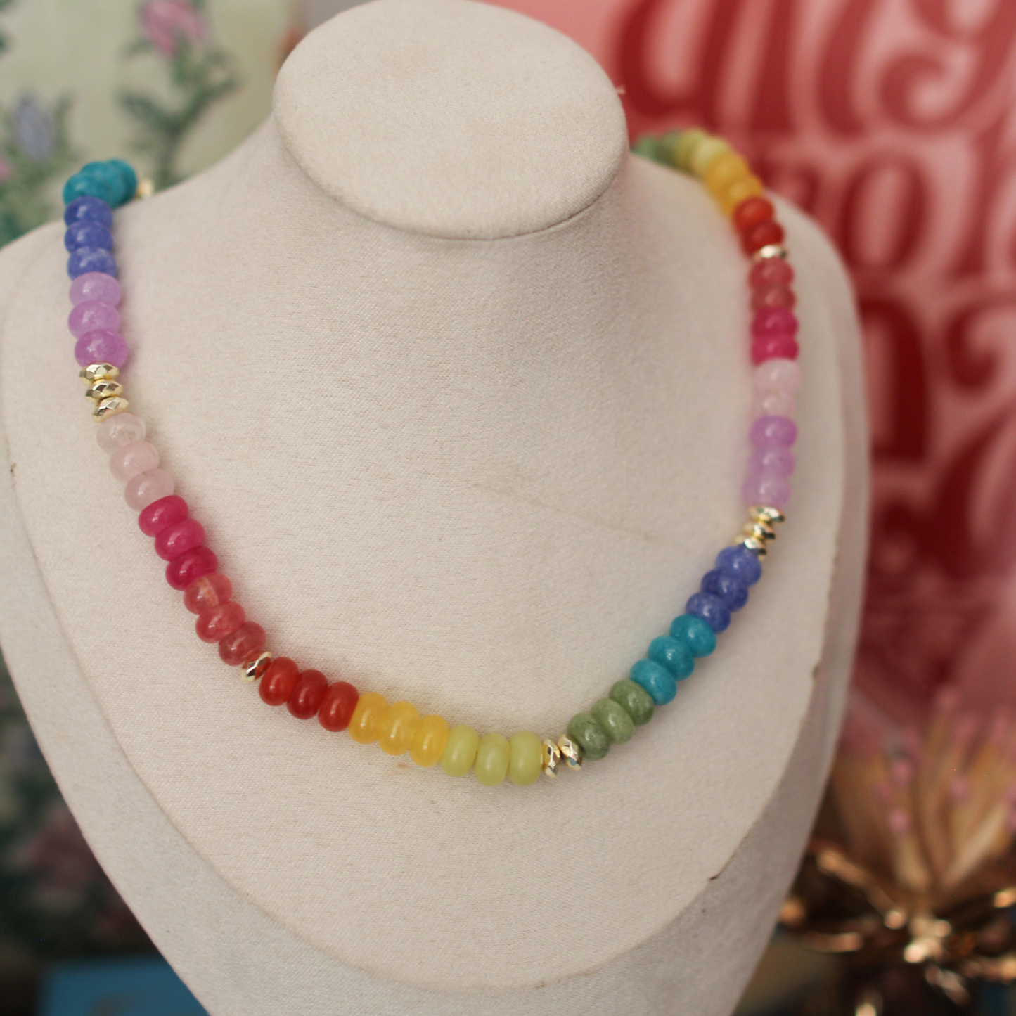 Colorful Beaded Necklaces (multiple variations)