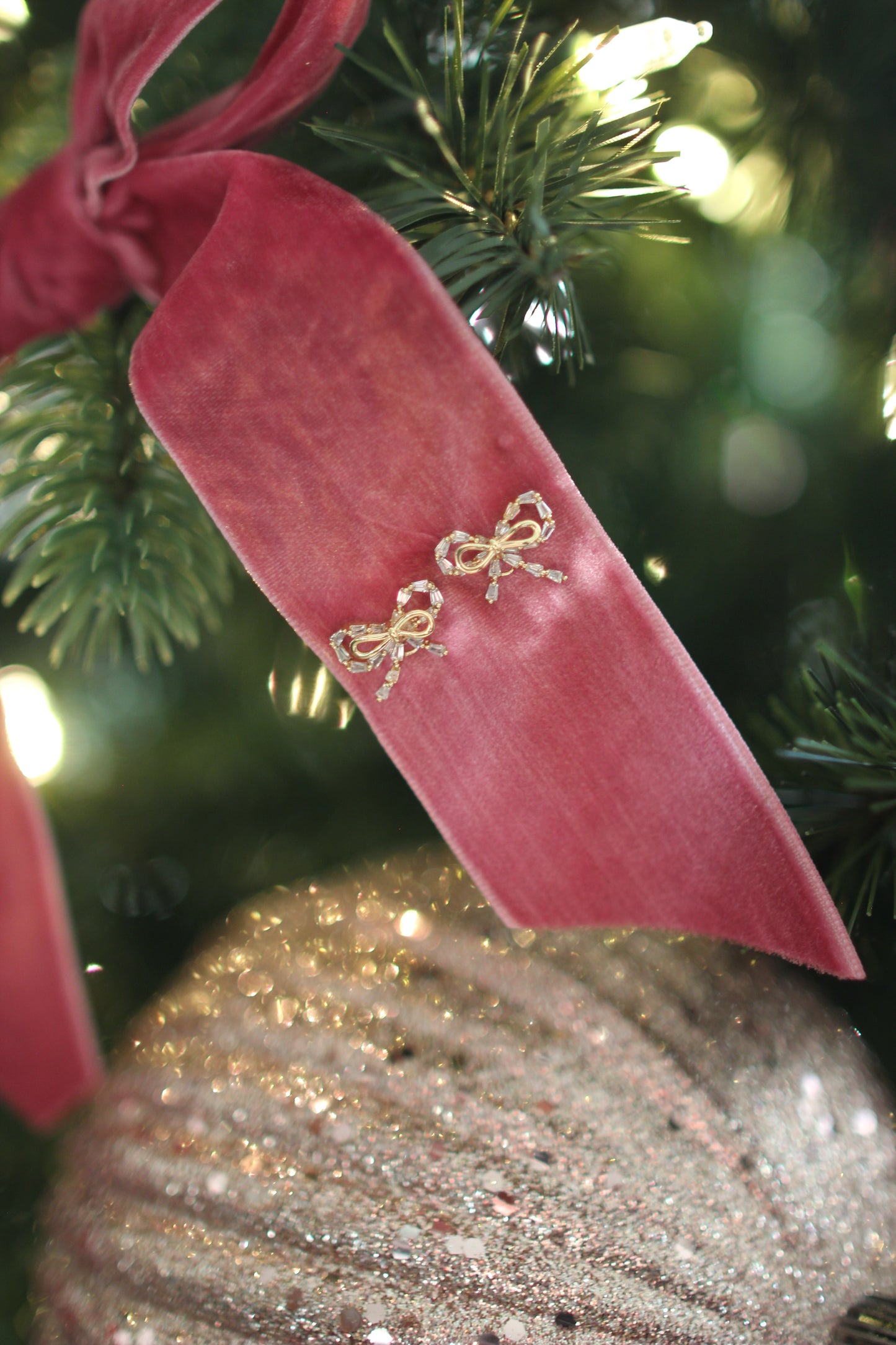 Sparkle Bow earrings STOCKING STUFFER